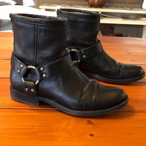 Frye Leather Harness Boots